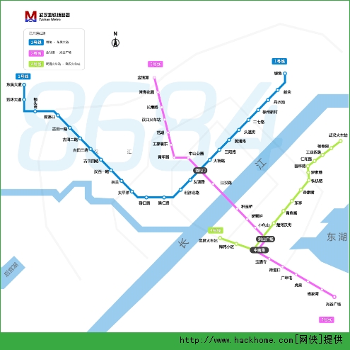 武汉地铁线路图免费最新版2014绿色版