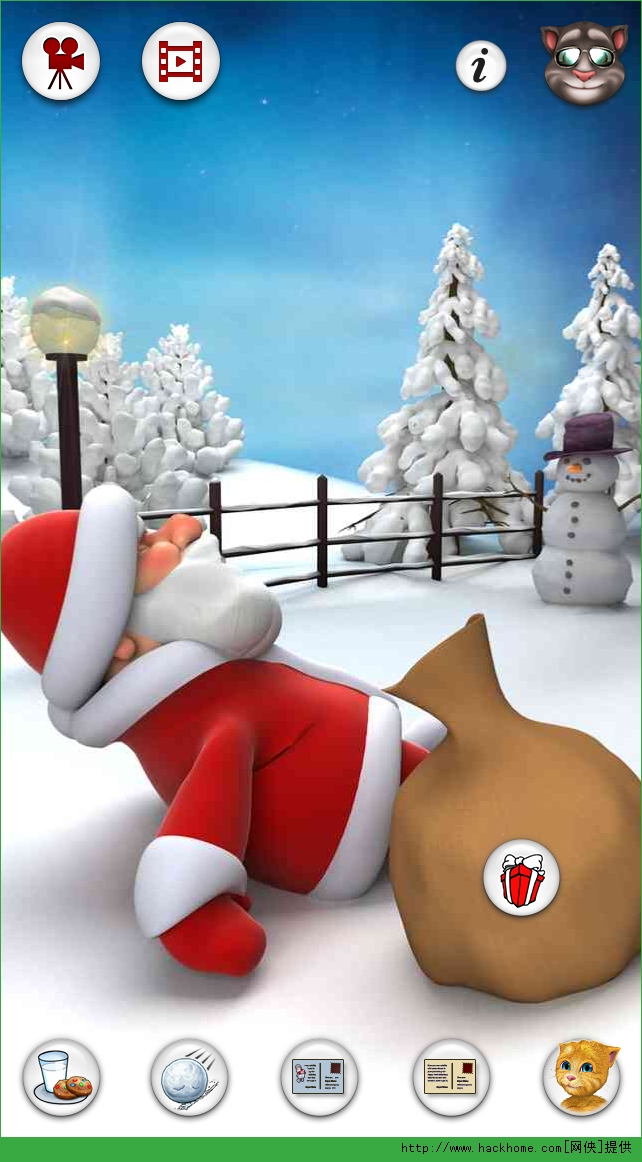 会说话的圣诞老人场景解锁破解存档(talking santa) v3.