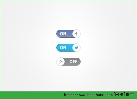 超级漂亮的切换开关按钮psd分享[多图]