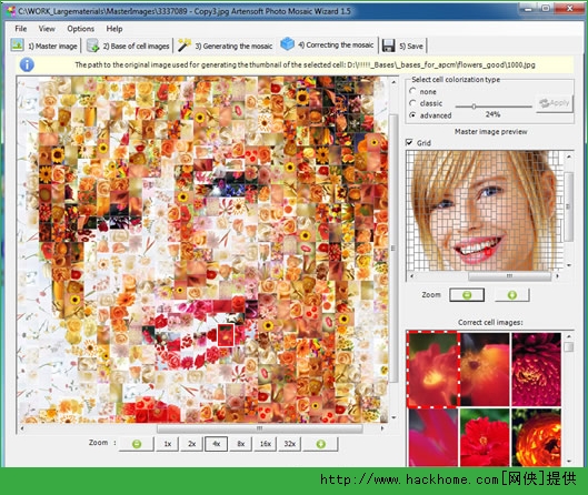 馬賽剋制作軟件下載_製作馬賽克圖片工具 artensoft photo mosaic