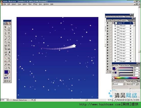 教程 Illustrator 用illustrator制作满天星空 多图 第3页 Illustrator 嗨客软件下载站